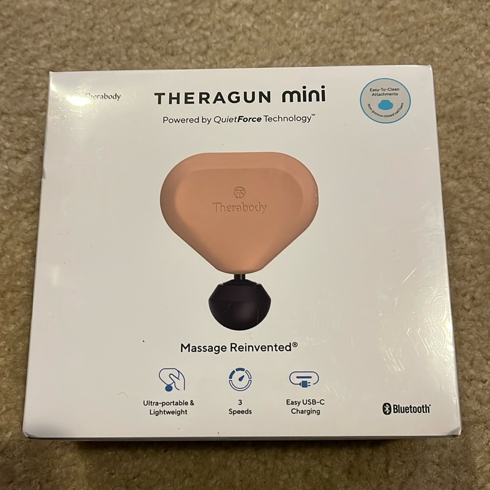 Theragun Mini Desert Rose NWT